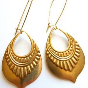 Gold Earrings, Gold Kidney Ear Wire, Earrings,..