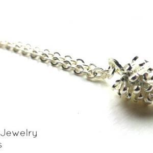 Silver Pine Cone Necklace, Sterling Silver,..