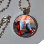 Ruby Slippers, Wizard Of Oz Necklace, Wizard Of Oz..
